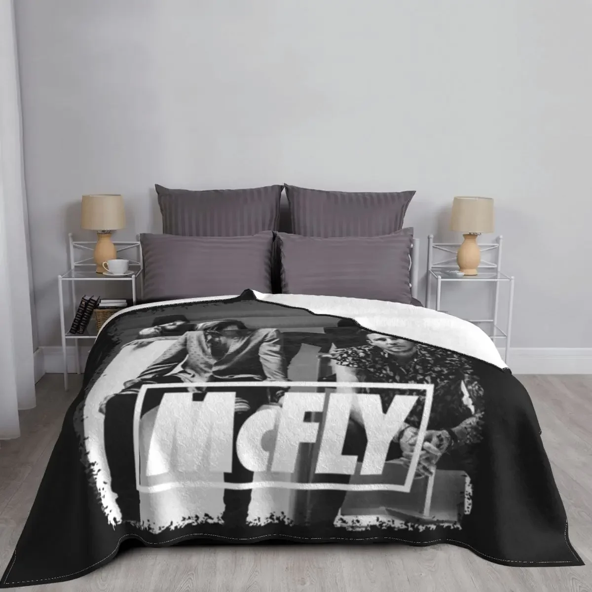 Funny Gift Mcfly Band 2021 Boy For Fans Throw Blanket valentine gift ideas Fashion Sofas Polar Plaid on the sofa Blankets