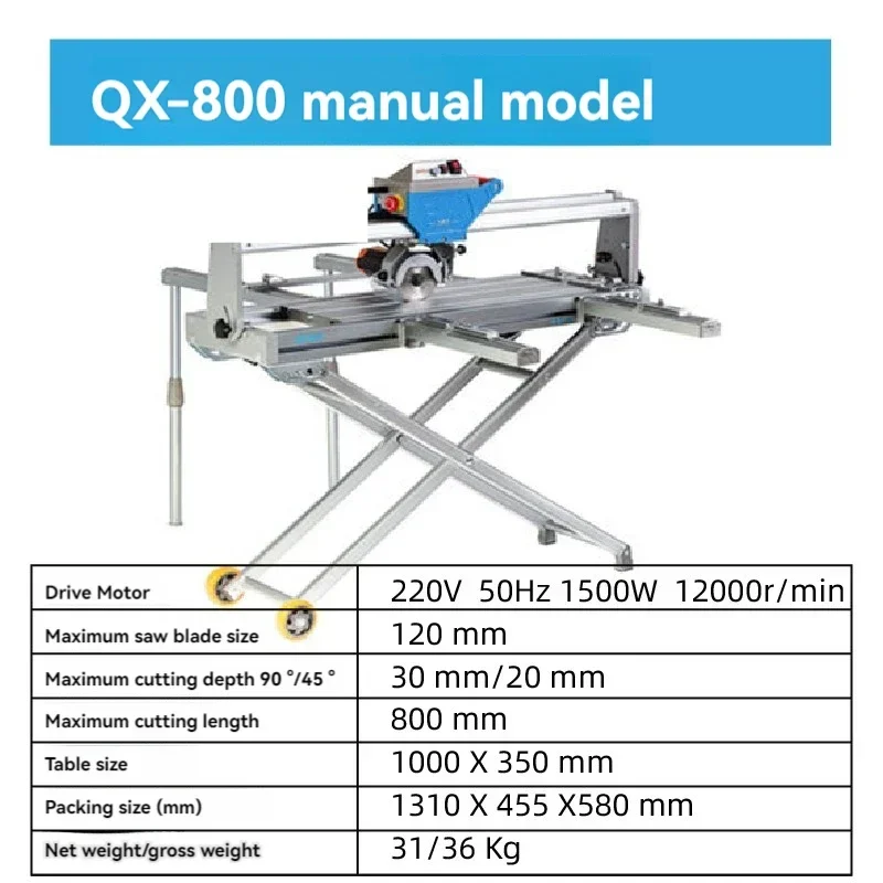 Ceramic Tile Cutting Machine Automatic Desktop Multi-function 45 Degree Chamfer Grinding Edge Water Knife High Precision Stone