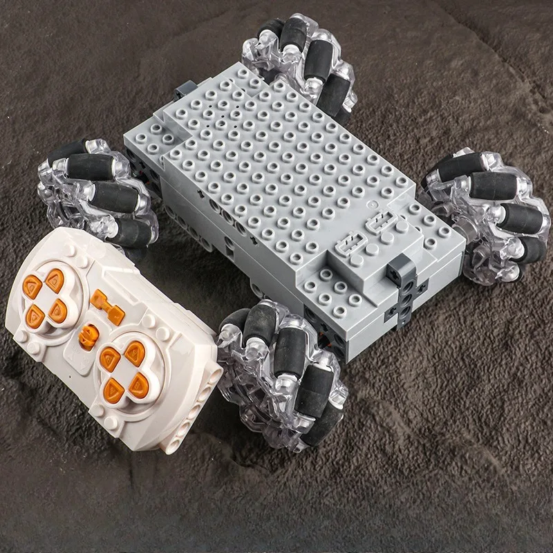 4WD Powerful Electric Block RC Car MOC Module Kids Puzzle 2.4G Remote Controller Toys Driftable Compatible for legoeds Bricks