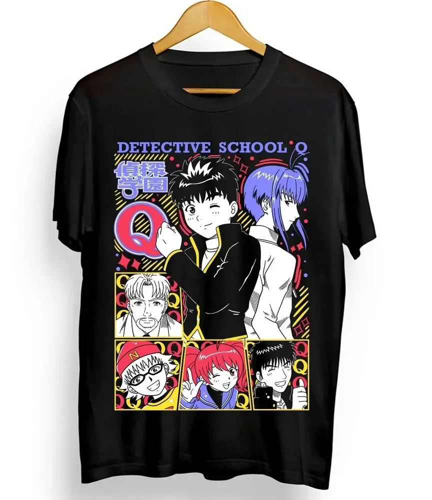 Detective School Q T-Shirt Funny Mom Girl Anime Kawaii waifu Shirt Tee All Size