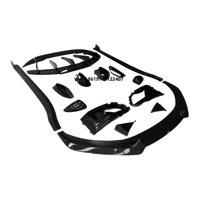 OC Style Dry Carbon Fiber Front Lip Side Skirt Rear Diffuser Rear Spoiler Side Vent Side Mirror for Lotus
