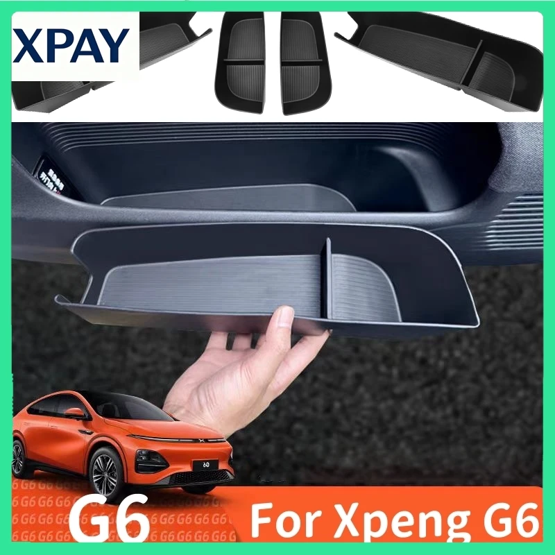 

Новый ящик для хранения боковых дверей Xpeng G6, органайзер для ручек передней и задней двери из ТПЭ, водонепроницаемые и устойчивые к царапинам автомобильные аксессуары