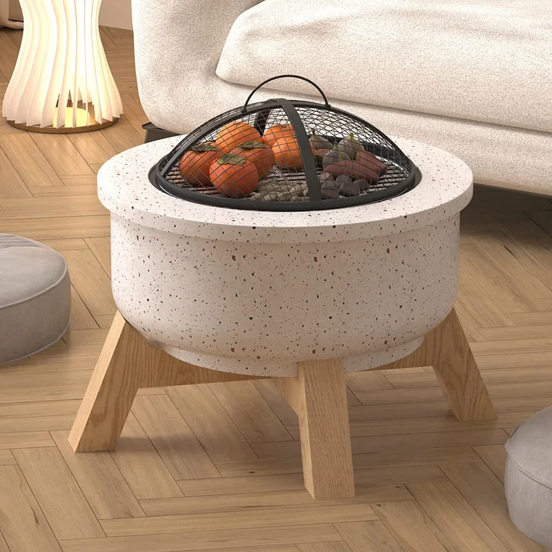 Simple household multi-functional charcoal stove, indoor barbecue stove, surrounding stove, making tea, outdoor garden heating