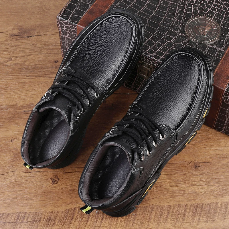 Dress Leather Men Shoes outdoor fashion Lace-up Office Social Shoe lace up Male Party Weeding Shoes office Formal Shoes For Men