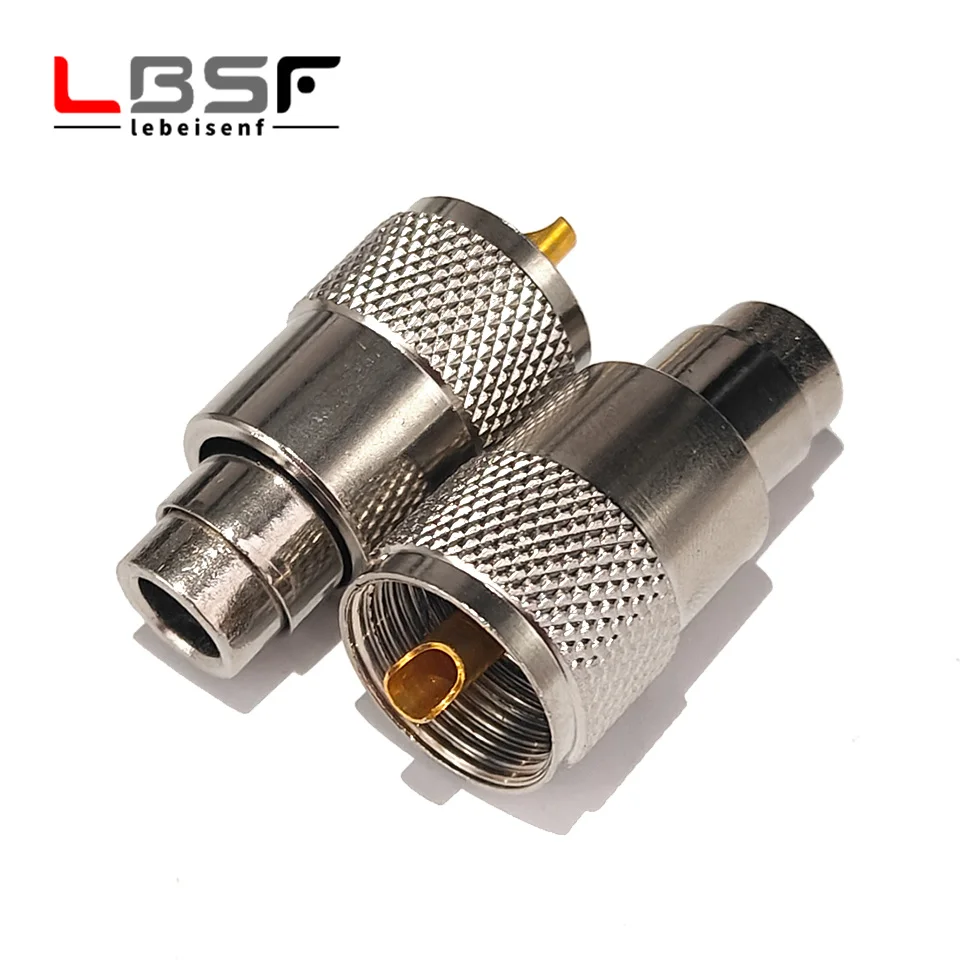 UHF Male Plug SL16 PL259 Connector PL-259 UHF Male Solder for RG58 RG142 LMR195 RG400 Cable Coaxial RF Adapter Fast Delivery