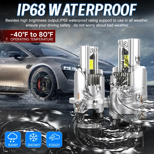 Imagen 2 del producto Serie D D2S/D2R D4S/D4R faros LED enchufables directos para coche LED 6000K Plug and Play luces LED de alto brillo de alta potencia 2 uds