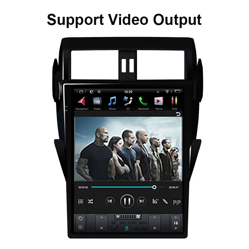 أندرويد 11 تسلا نمط سيارة لتحديد المواقع والملاحة لتويوتا برادو/لاند كروزر 150/LC150 2014-2017 راديو تلقائي ستيريو مشغل وسائط متعددة