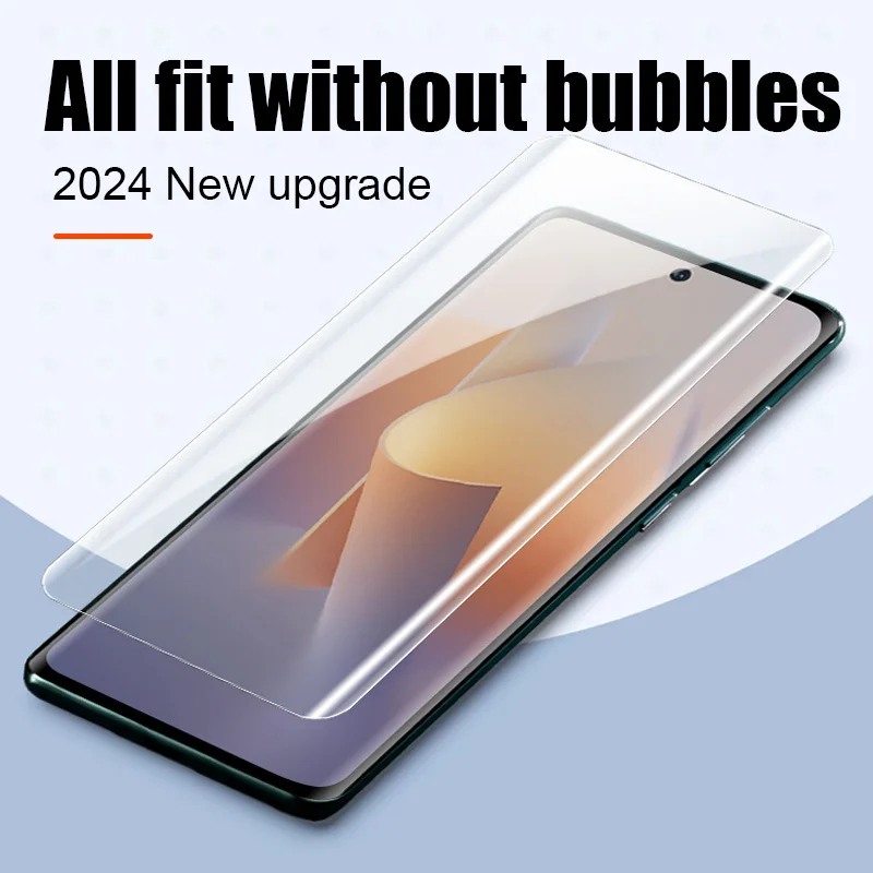 3Pcs protective film UV light curing film For oneplus 12 11 10 9 8 7 7T pro ACE 3 2 Not Glass Glass smartphone screen protector image 4