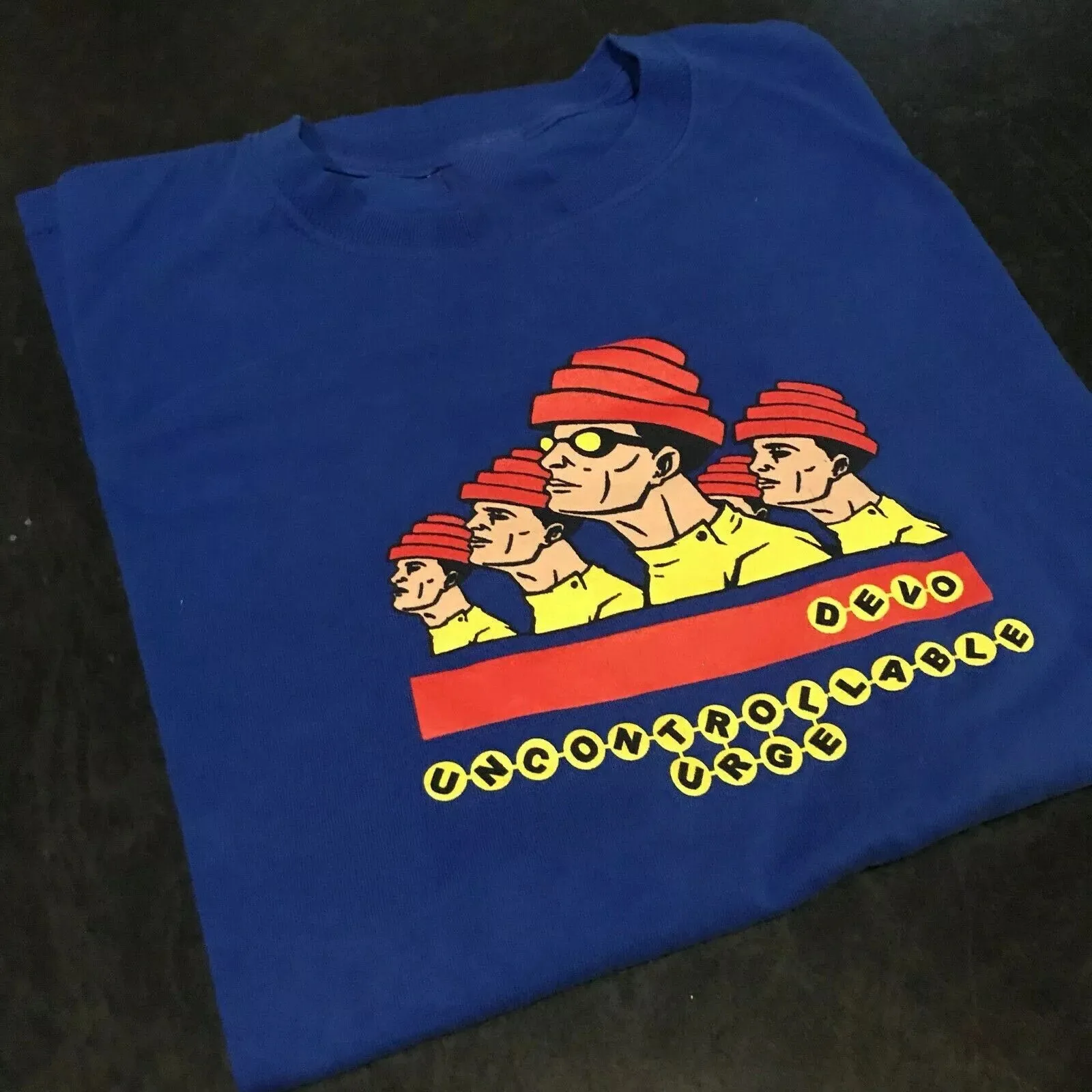 

Неуправляемая синяя футболка унисекс Devo Band Urge S-5XL GC3378
