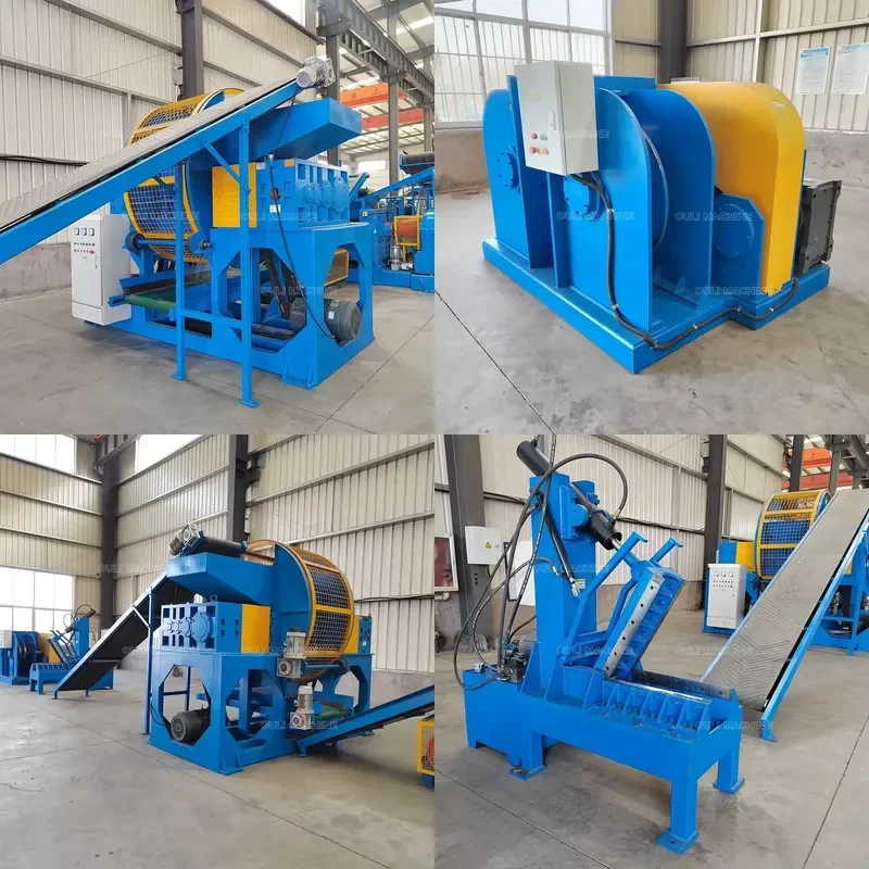 2026 Hot Rubber Tyre Tire Shredder Machine / Tyre Tire Recycling Machine