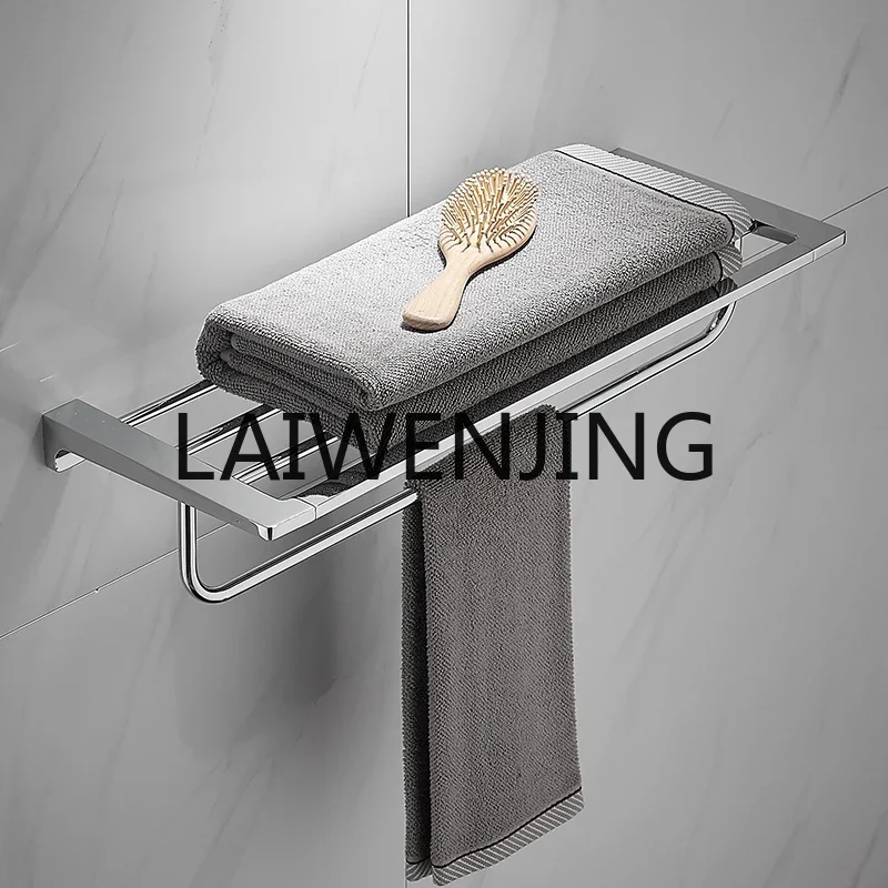 

Stainless Steel Towel Rack Bath Towel Rack Storage Rack Triangle & Blue Hardware Bathroom Pendant