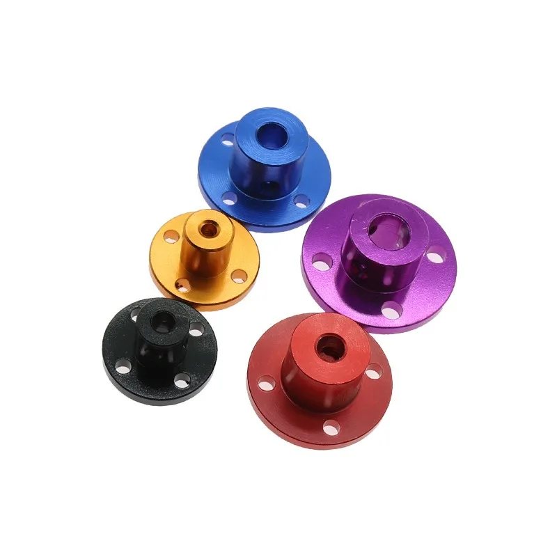 Colored red, blue, purple aluminum alloy flange coupling aperture 3/4/5/6/8mm guide shaft optical shaft support fixing seat