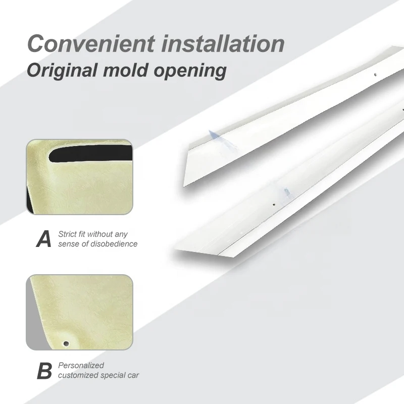 High Quality CS Style Fiberglass Side Skirts For Honda FD2 Type R Auto Styling Accessories
