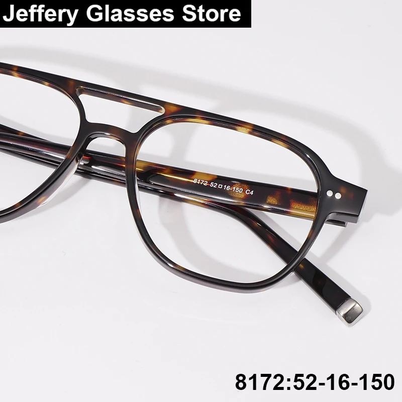 

Японские винтажные мужские квадратные очки из ацетата в оправе, модные сверхлегкие ретро оптические очки, дизайнерские очки в корейском стиле