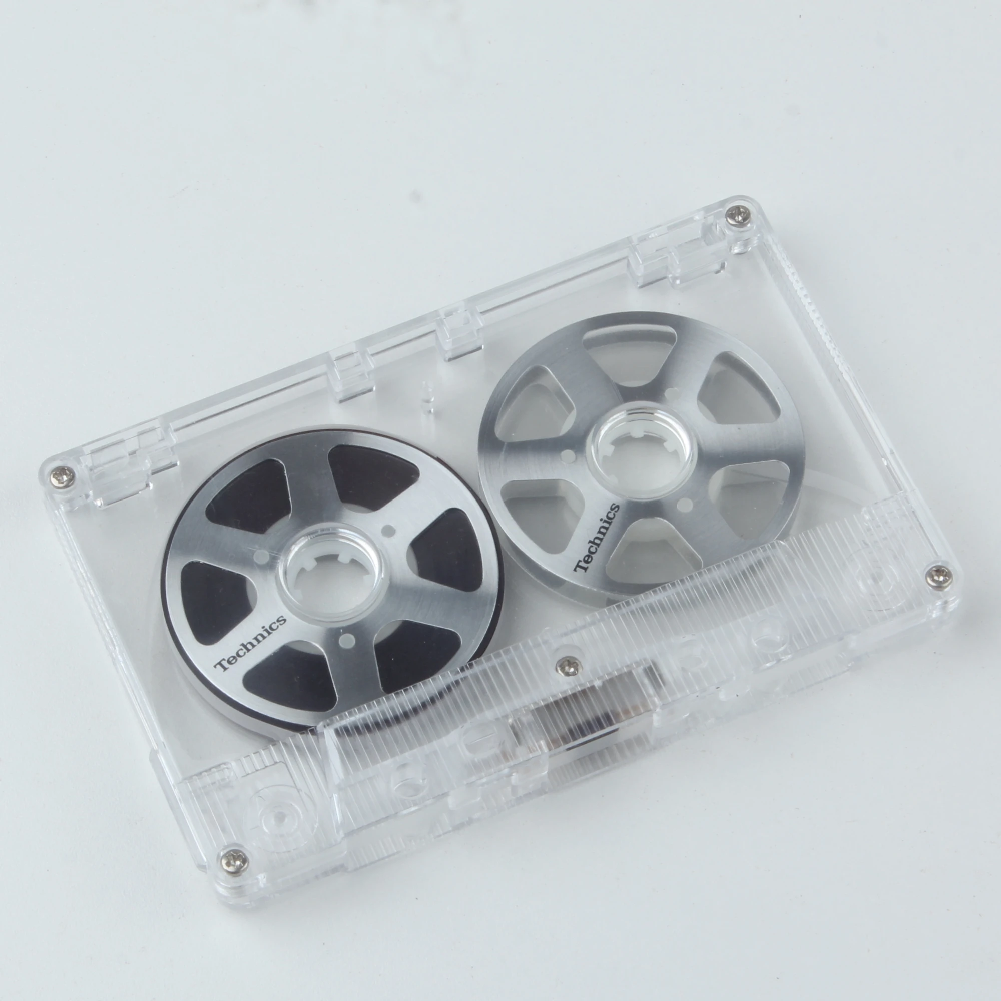 Carrete de metal dorado y plateado personalizado Technics Akai Pioneer 45 Min carrete a carrete cinta de casete 6 estilo de ventana-cinta tipo I