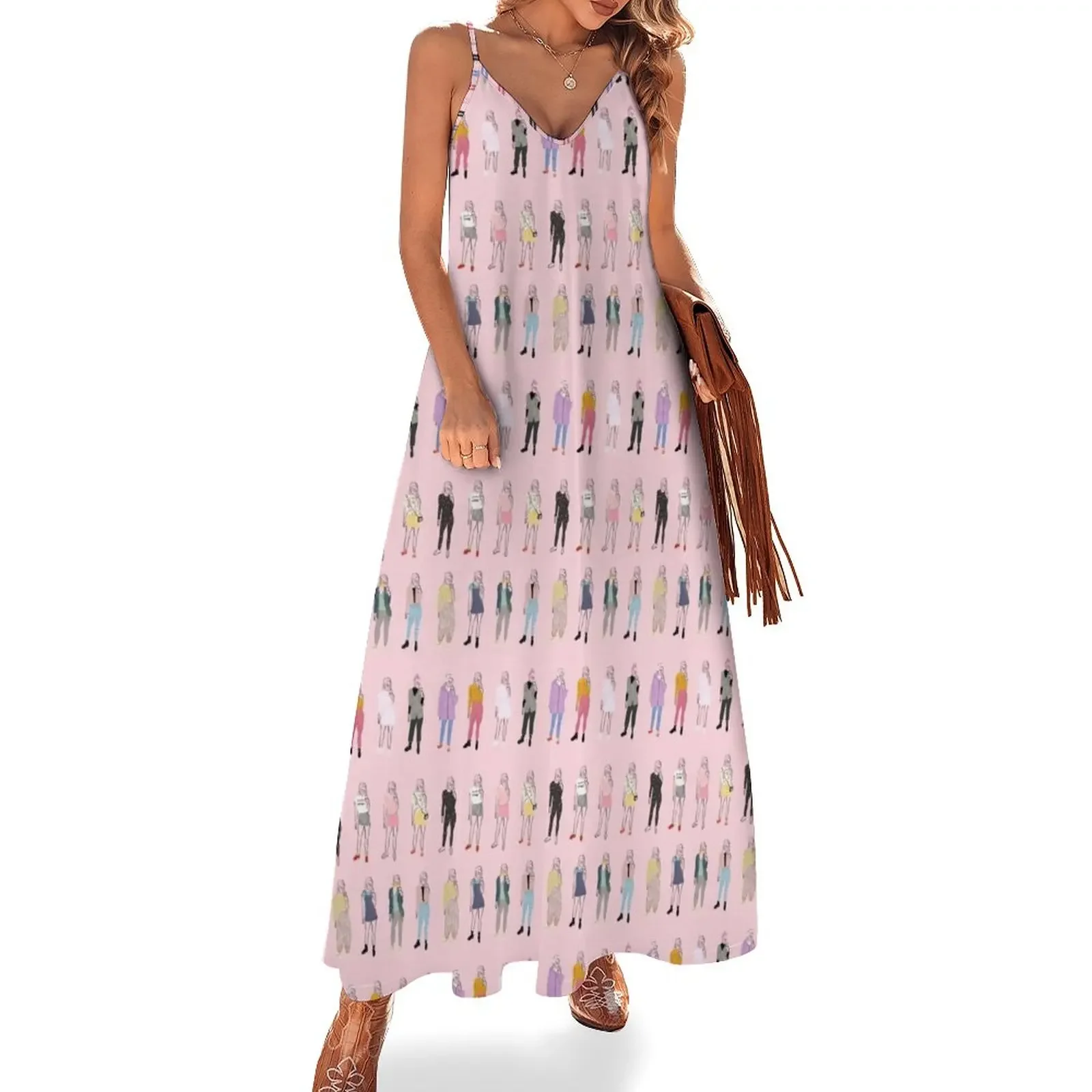 

Mirror Selfie Sleeveless Dress chic and elegant evening dress Dresses gala Women's summer long dress