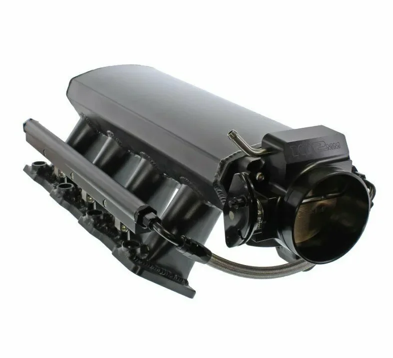 BK-3232BB Fabricated LS1/LS2/LS6 Intake Manifold 102mm Bead Blast Anodize