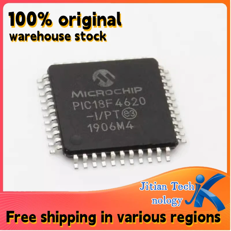 100% new 1PCS PIC18F4620-I/PT TQFP44 microcontroller chip Channel direct sales