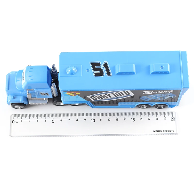 Viele LKW-Spielzeugmodell-Sammlungen: Chick Hicks King Lightning Hudson Auto Original Ramirez Legierung Druckguss Rennwagen Container-LKW 3 2 – Detail 2