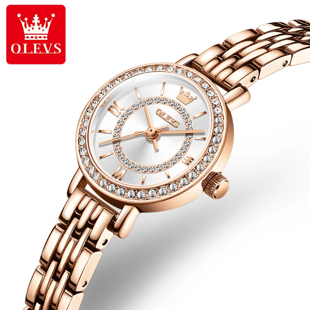 OLEVS Quartz Watches for Women Top Brand Waterproof Stainless Steel Ladies Watches Elegance Luxurious Casual Watch Women\'s Watch