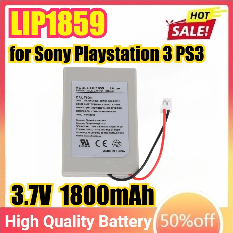 

PS3 LIP1859 Built-in Battery 3.7V 1800mAh Rechargeable for Sony Playstation 3 PS3 Game Console Handle Lithium Batteries