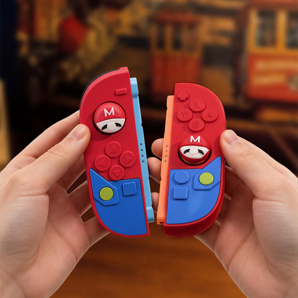 Anime Silicone Case Set for Nintendo Switch 2 Joy‑Con Soft Anti‑Slip Covers with Matching Thumb Grip Caps for Switch2 Controller