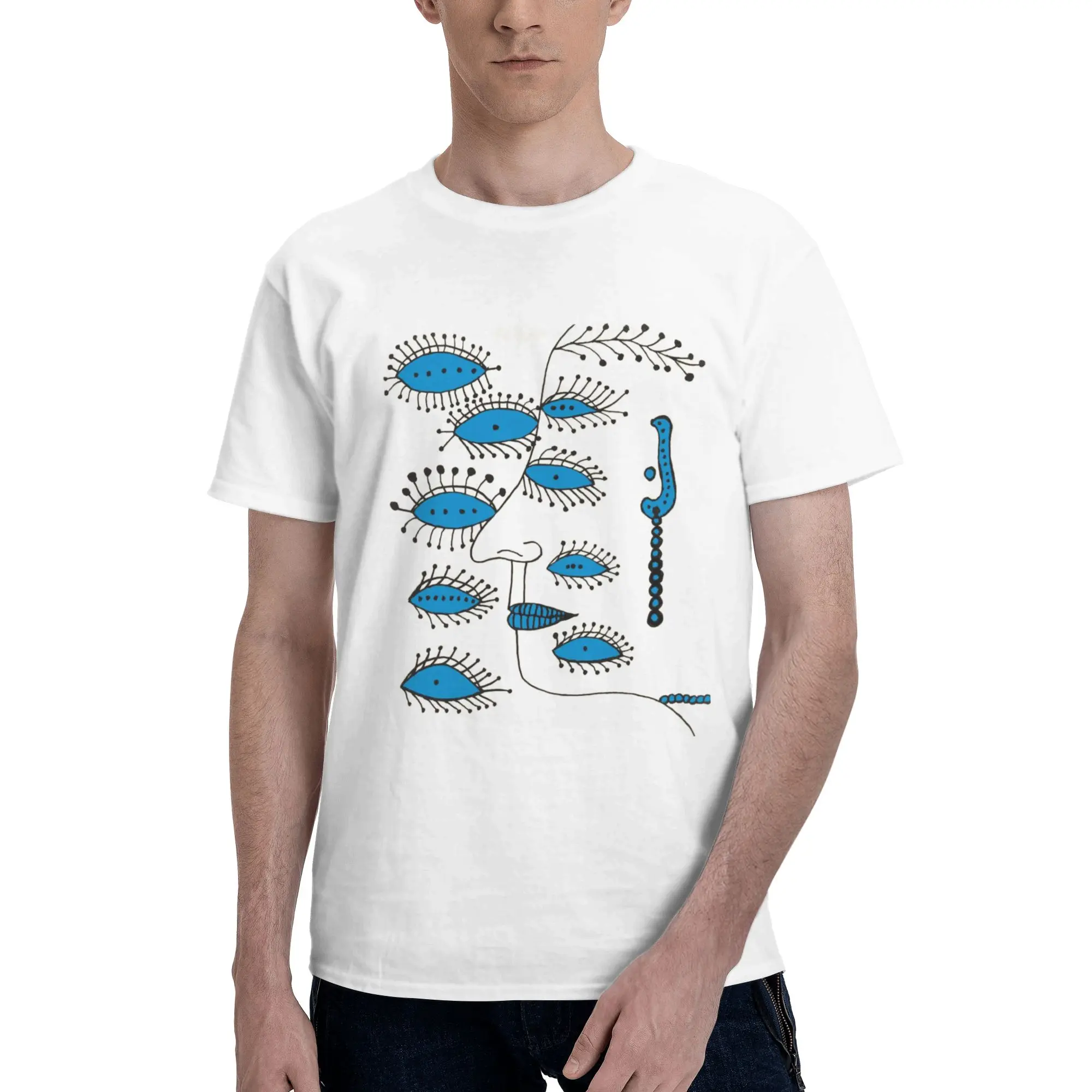 

Yayoi Kusama Abstract Painting 100% Cotton T-Shirt Men's Oversized T Shirts Men Crew Neck Short Sleeve S-6XL