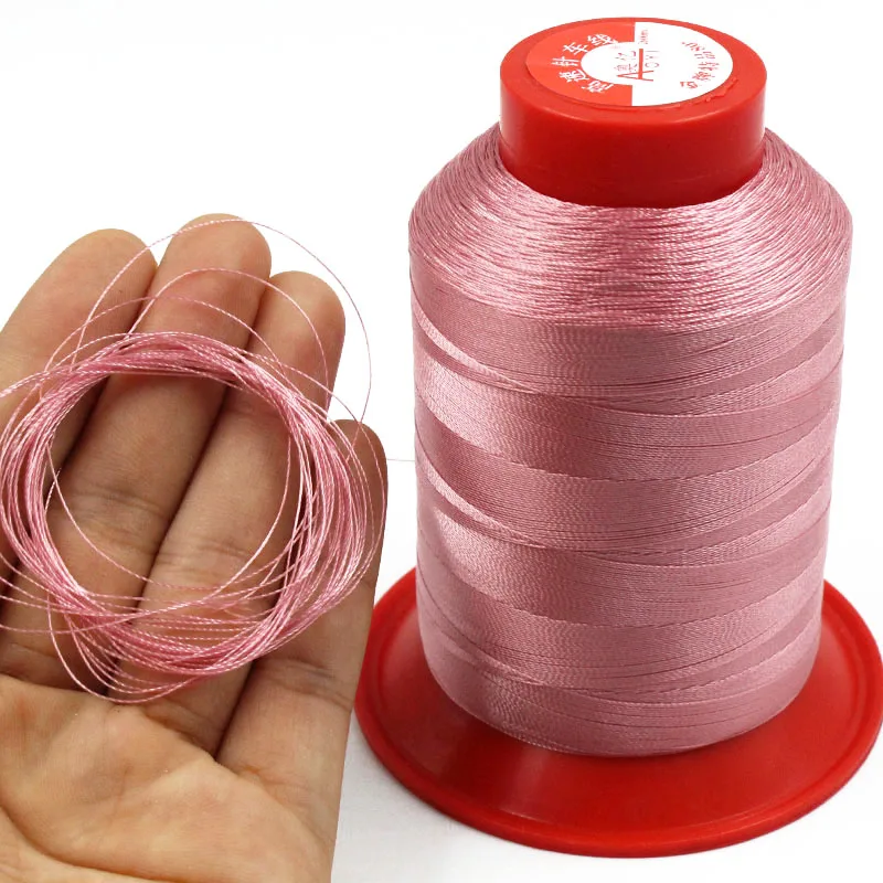 210D/2 Fil Polyester Sheen Sewing Thread for Machine 100 Color 0.25mm Overlock Thread Shoe Threads for High Speed Sewing Machine