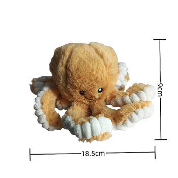 Simulation Octopus Doll Color Plush Toy Ocean Submarine Creature Squid Pet Sound Toy Decorative Ornaments Small Gifts Pet Toy 5