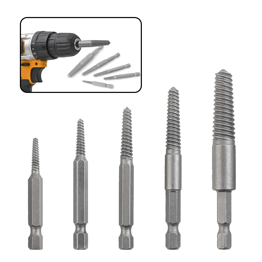 Broken Bolt Extractor Screw Remover Drill Bits Guide Damaged Bolt Stripped Screw Extractor Remover Tool