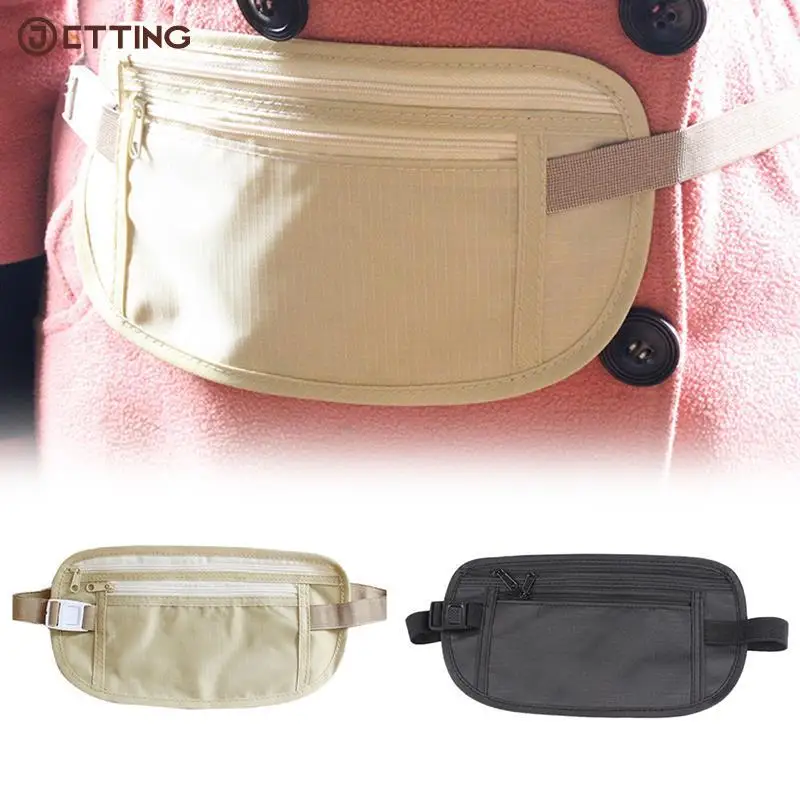 1PC For Men Women Nylon Invisible Travel Waist Packs Waist Pouch for Passport Money Belt Bag Hidden Security Wallet Casual Bag