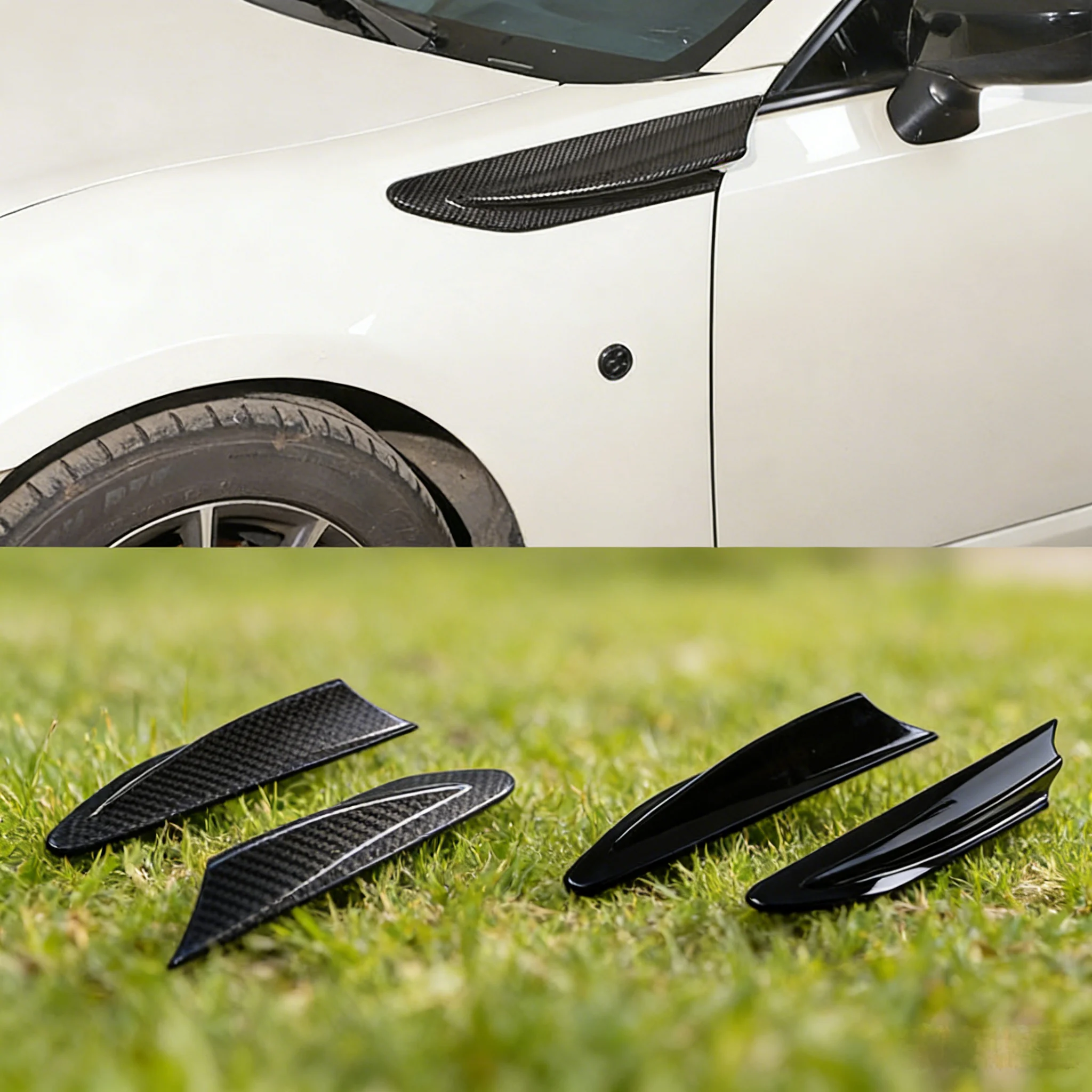 

For Subaru BRZ Toyota 86 GT86 2012-2020 Side Air Outlet Fender Fin Vent Trim Cover Sticker Modification Accessories