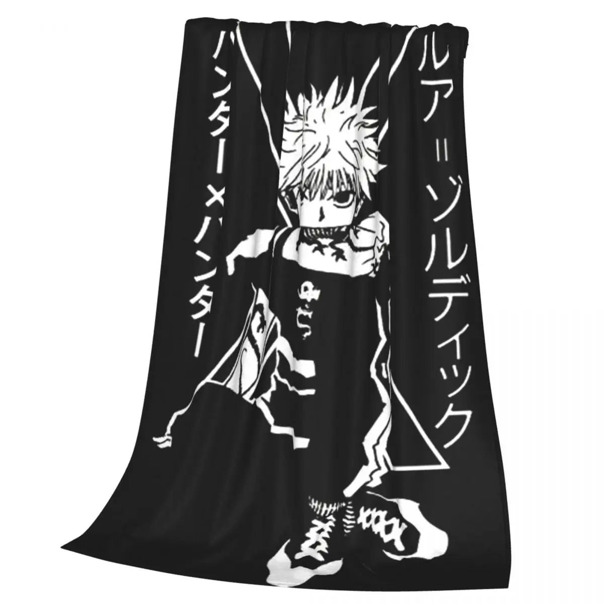 Killua Zoldyck Anime HXH Hunter X Hunter Blankets Soft Warm Flannel Throw Blanket Bedspread for Bed Picnic Travel Home Couch