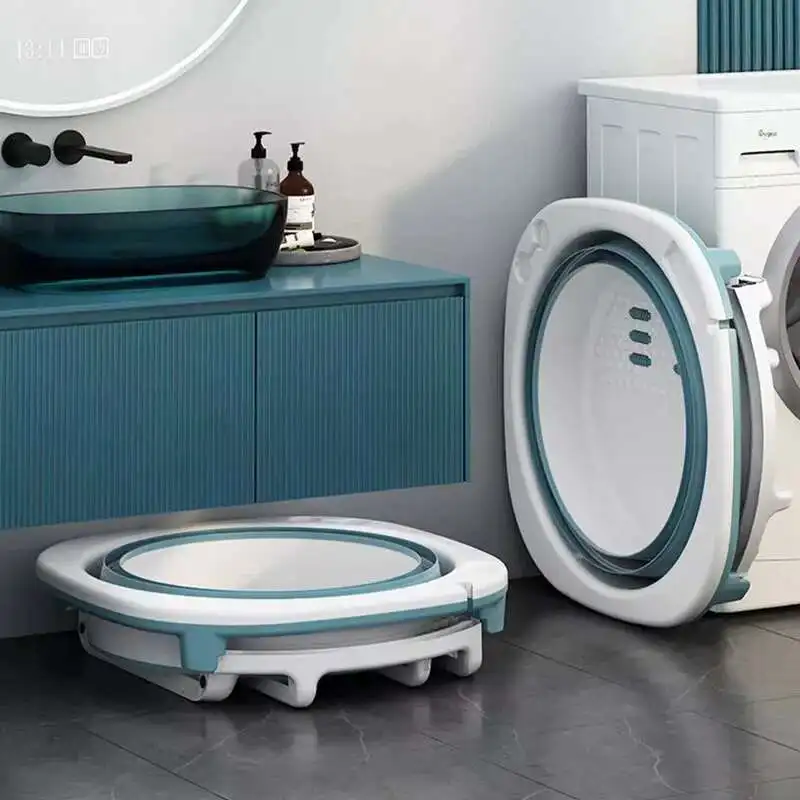 

Plastics Indoor Bathtub Adult Minimalistic Folding Men Bathtub Luxury Move Kannettava Kylpyamme Furniture Decoration