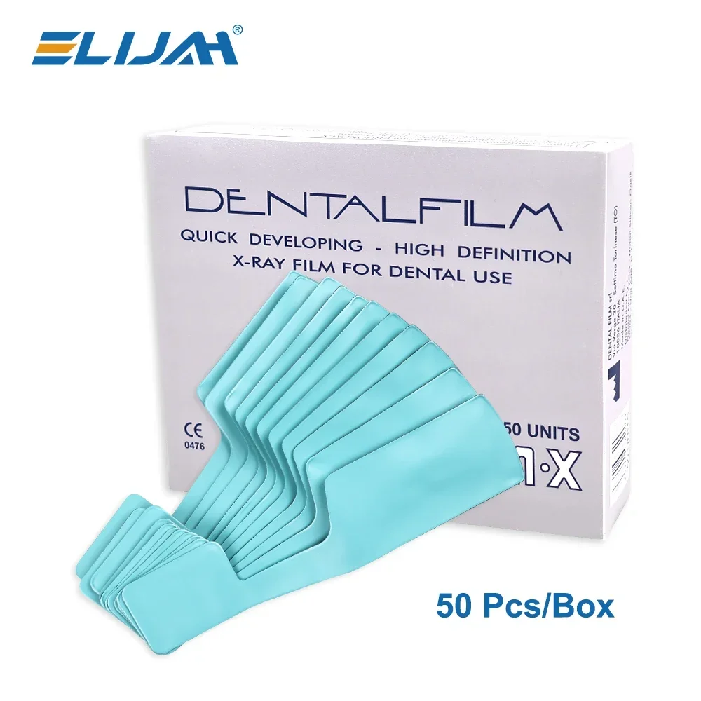 ELIJAH 50Pc ELIJAH Dental X-ray Film Integrated Film Definition Self Developing X Ray Film with Monoberry Dentistry Material