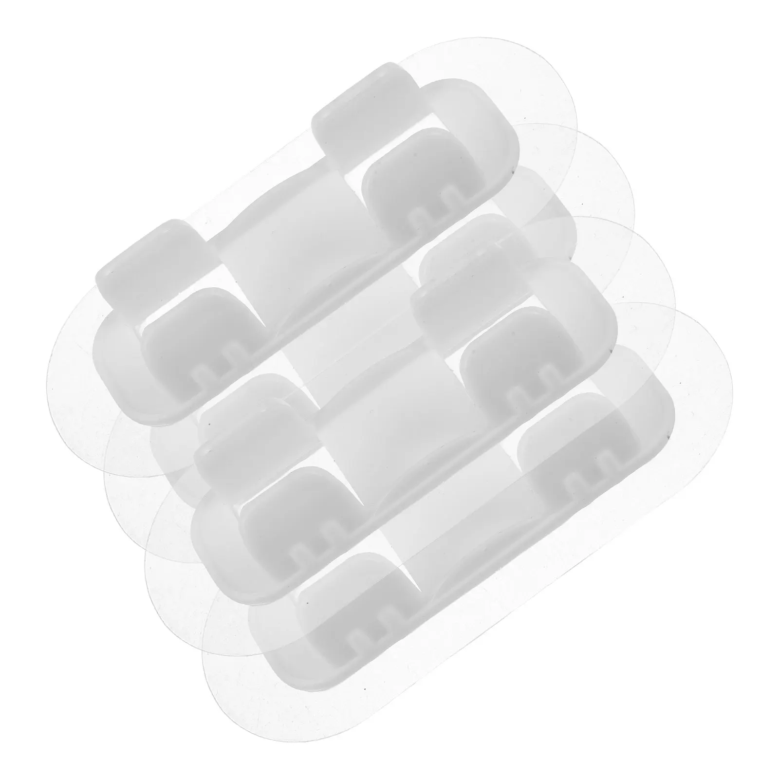 4Pcs PVC Pipe Clips for Washing Machine Drain Hose 10-15Mm U-Shaped Water Pipe Fixing Clamp No Drilling Required Leak Prevention