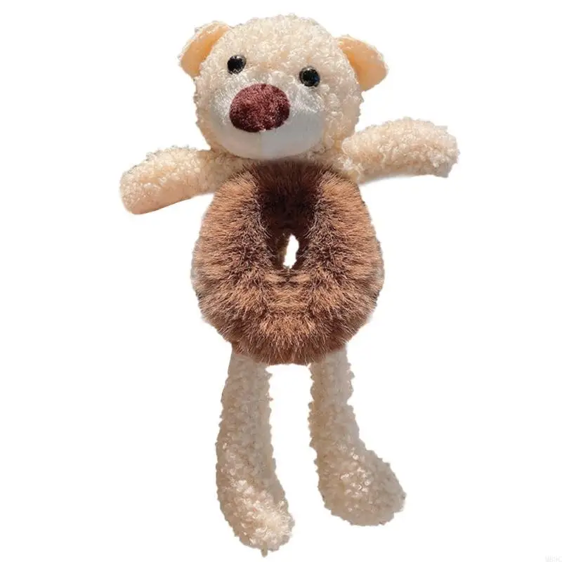 

M89C резинки для волос в стиле аниме для девочек, резинки для волос с мультяшным медведем, плюшевые резинки для волос, милые для