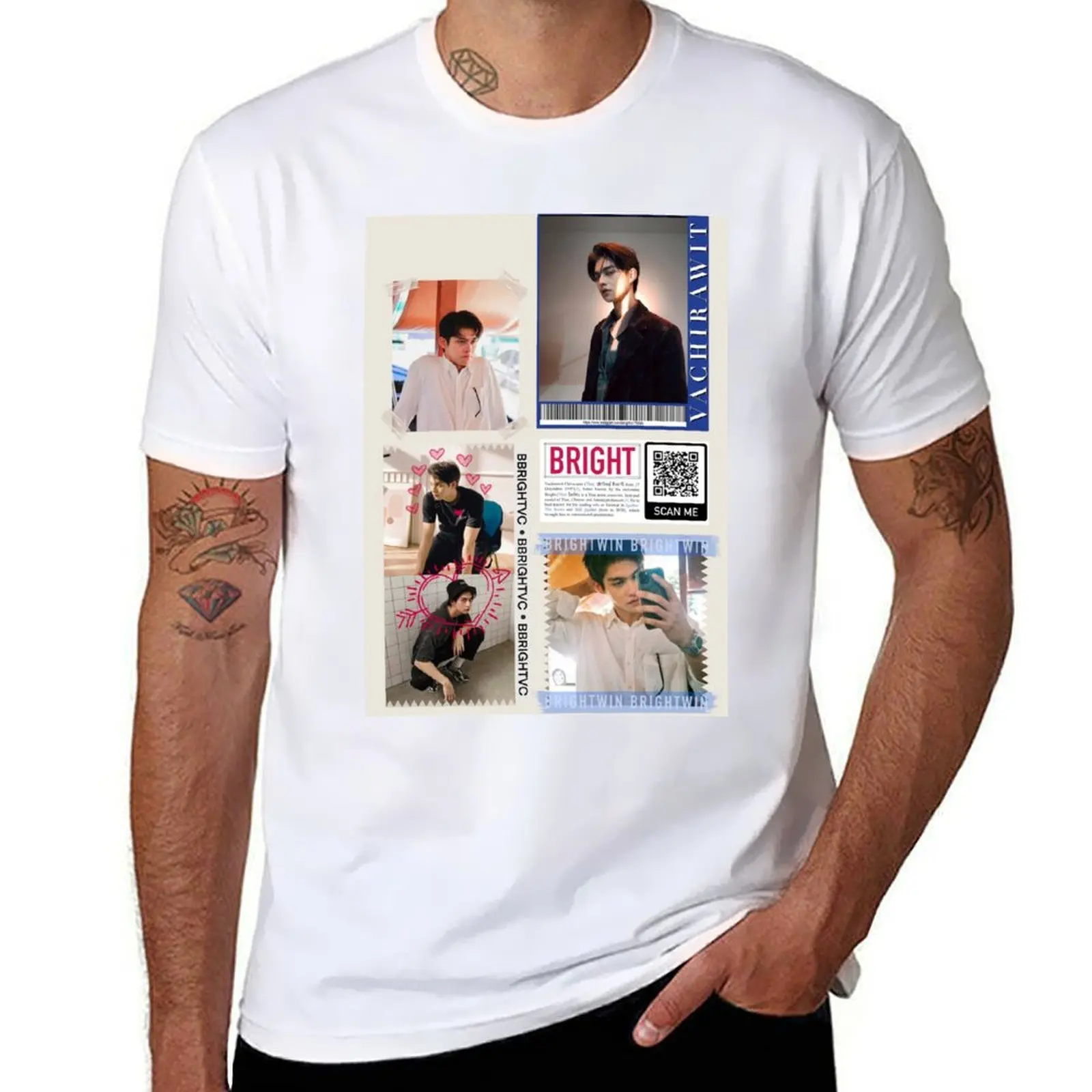 

Bright Vachirawit (2gether the series) Phone Case Labes cream T-Shirt t shirt custom print man t shirt graphic T-Shirt