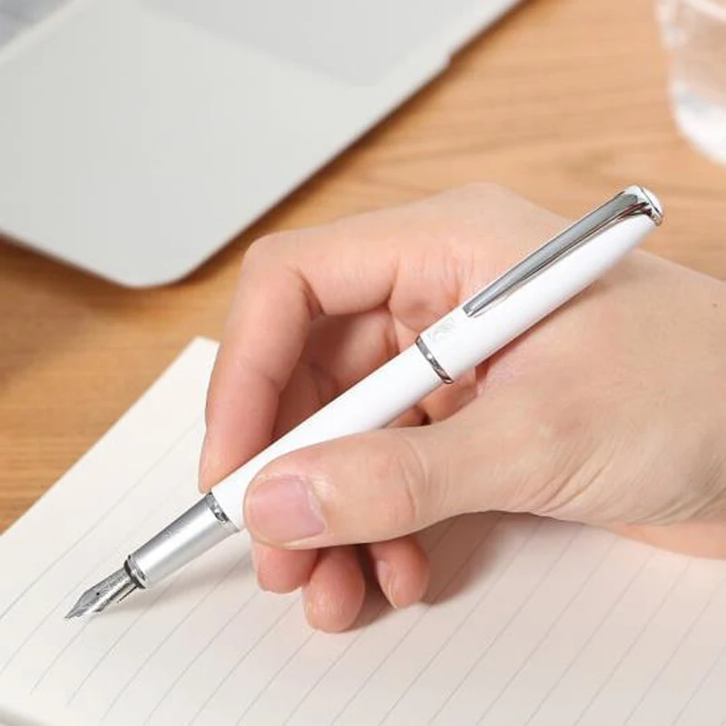 

Picasso 916 Pimio Malage Metal Barrel Fountain Pen Medium 0.5mm Nib Professional Office School Stationery Tool Writing Pen Gift