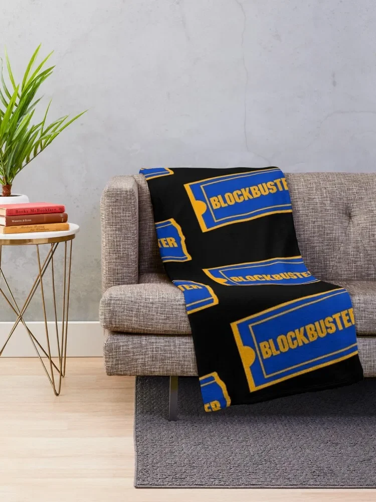 Blockbuster Logo Throw Blanket Multi-Purpose Decoratives Extra Large Throw Blankets