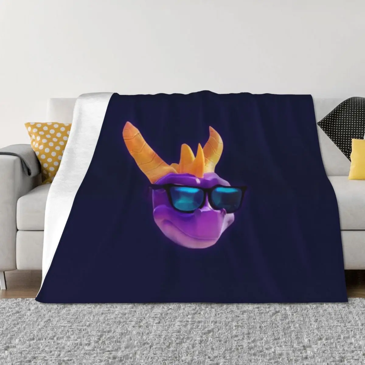 

spyro reignited trilogy Throw Blanket Blankets For Sofas Large Cute Plaid Baby Blankets
