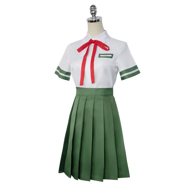 

AIAI 2025Anime No Tojimari Iwado Suzume Косплей Костюм Зеленая Юбка Рубашка Униформа Платье Костюм Хэллоуин Карнавальная Вечеринка Clo