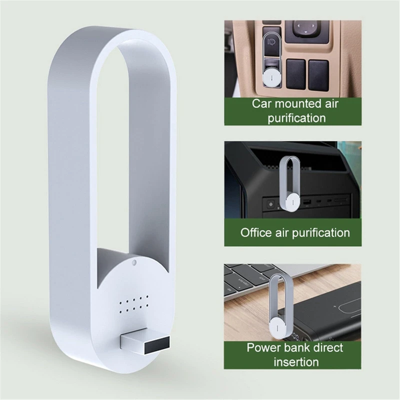 USB Air Purifier Air Cleaner For Home And Bedroom Quiet Sleep Mode Air Cleaner Remove Of Pollen Allergy Particles Dust