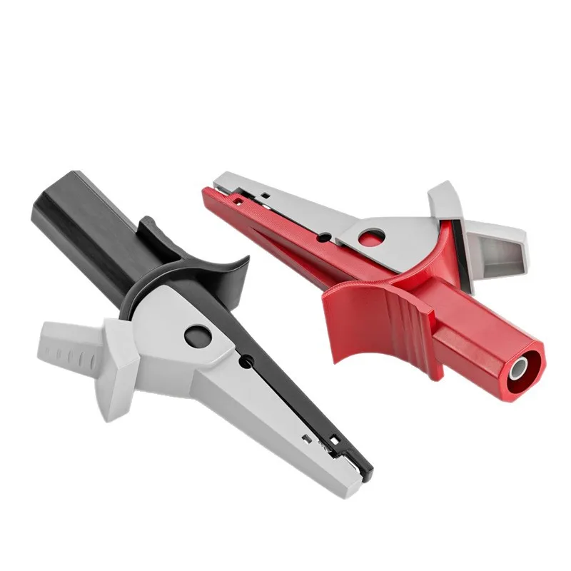 Multimeter crocodile clip 4mm banana plug high-voltage high current insulation safety test clip capacitor probe clip