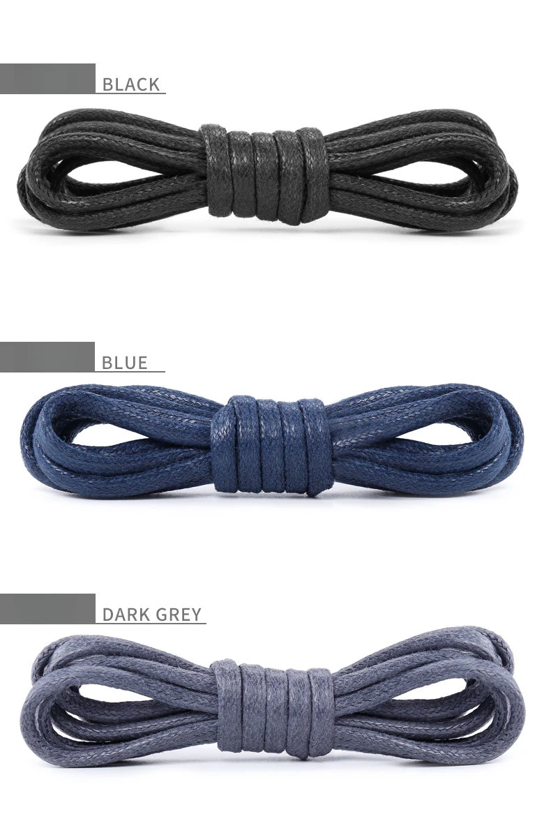 Gewachste Schnürsenkel aus Baumwolle, rundes Seil, Schnürsenkel, Stiefelschnürsenkel für Schuhe, wasserdichte Lederschnürsenkel, 60/80/100/120/140/180 cm, 1 Paar – Detail 18
