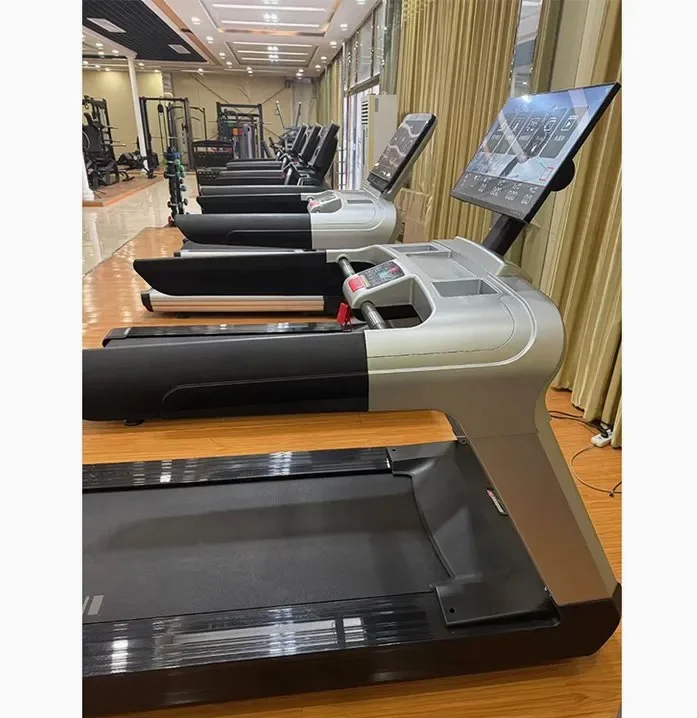 Home Gym Multi-Functional Commercial Electric Treadmill with LED Screen Projection Auto Incline & Touch Screen Display