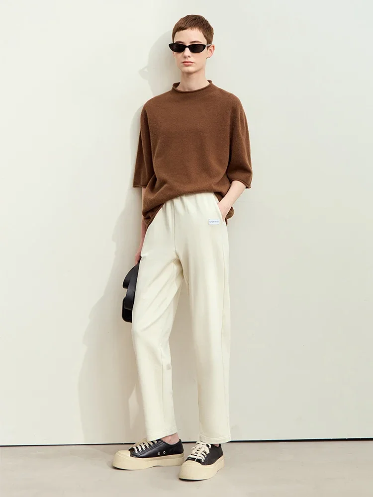 Amii Minimalism 2024 Pants For Women Autumn New Light Sports Style Trendy Comfortable Casul Solid Female Loose Trousers 12423058