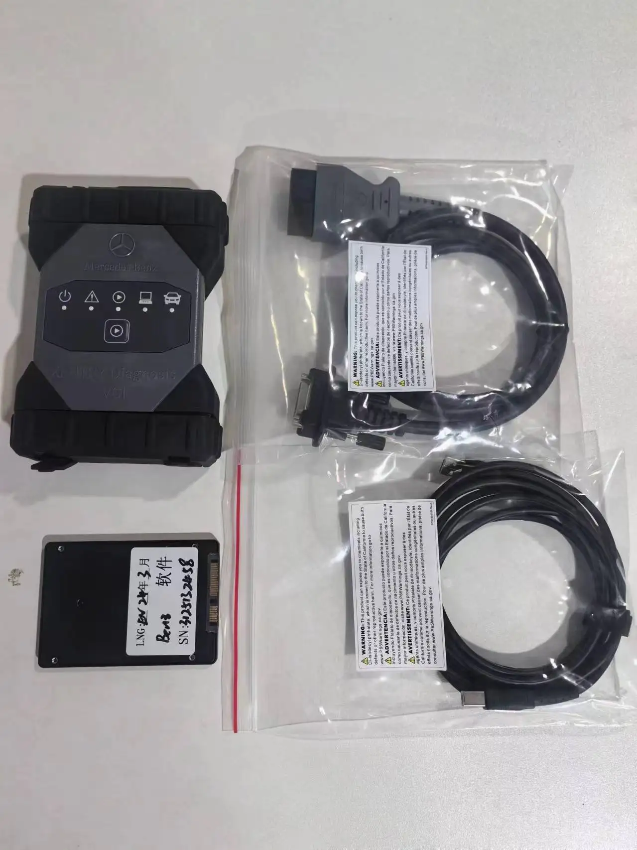 Mercceds b-enz Original C6 Xentry Diagnosis V-CI Multiplexer dengan perangkat lunak SSD V2024 or Used C6