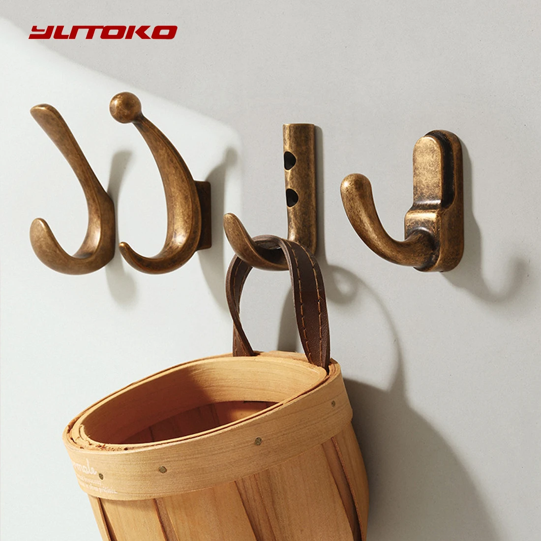 YUTOKO Hook Moon Antique Wall Hanging Clothes Hook Bedroom Robe Hook Living Parlor Coat Hook Bedroom Robe Hook Towel Hook Bathro