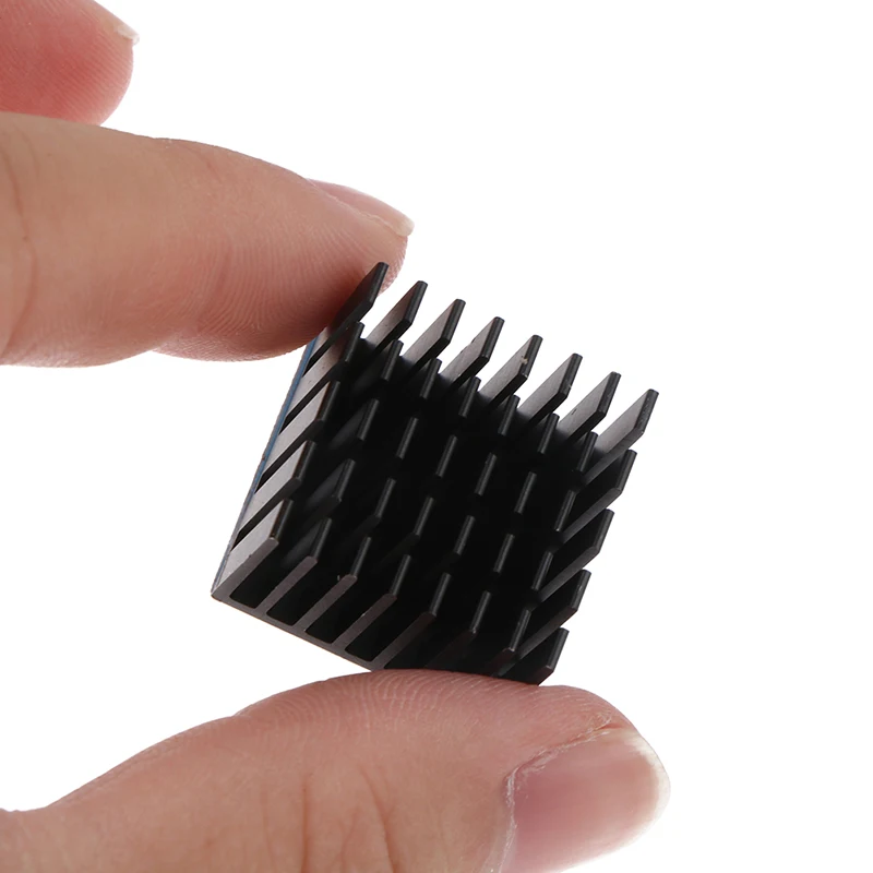 5pcs Black Aluminum Heatsink Heat Sink Radiator Cooling Cooler For Electronic Chip IC LED Computer With Thermal Conductive Tape